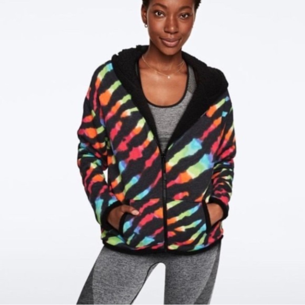Pink Victoria’s Secret Reversible hoodie